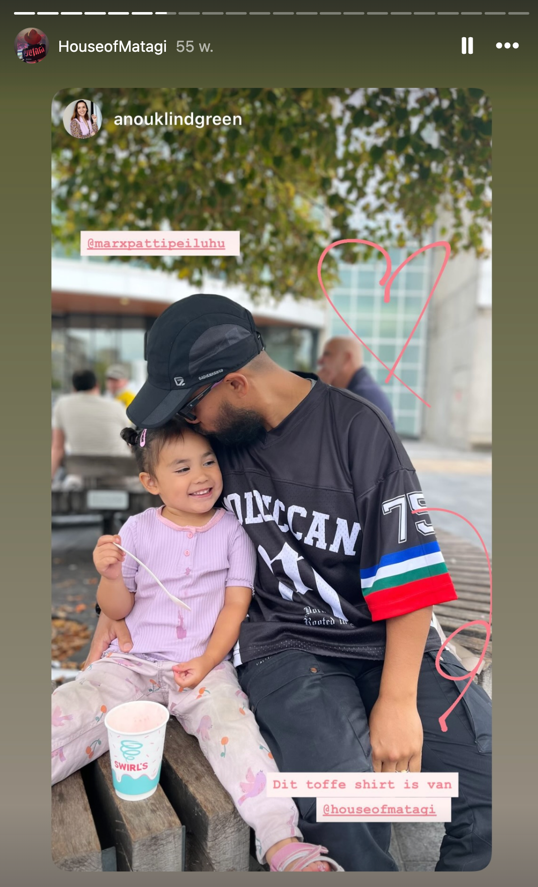 MATAGI community family moment wearing the Moluccan jersey