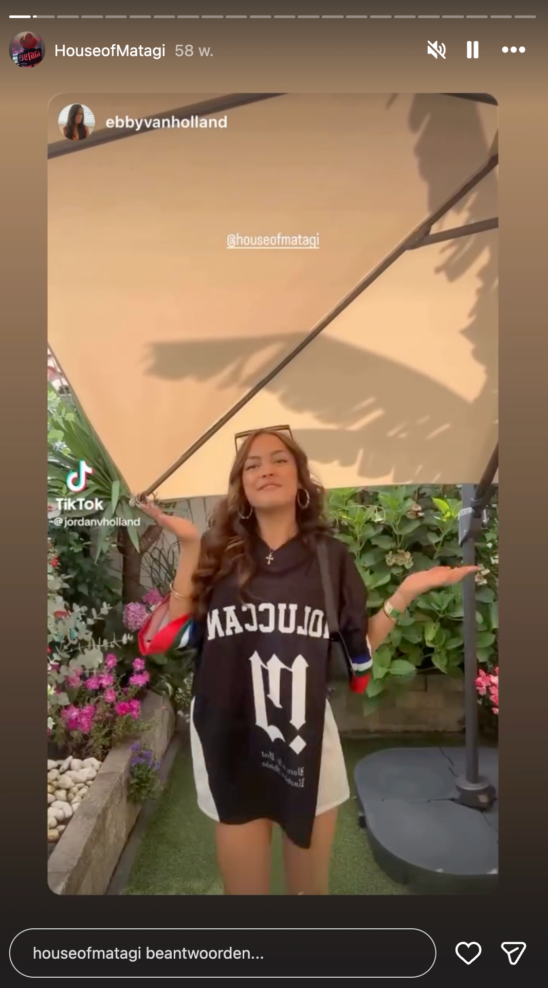 MATAGI community styling a Moluccan jersey in a social video